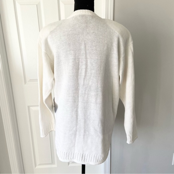 NWT Vintage IB. Diffusion Embellished Embroidered  V Neck Sweater - Picture 3 of 14